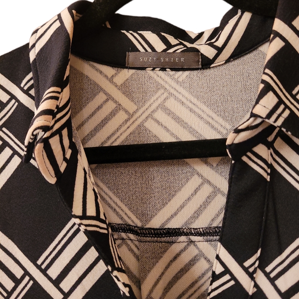 2/$60!! Black and White Tshirt Dress - Picture 3 of 11